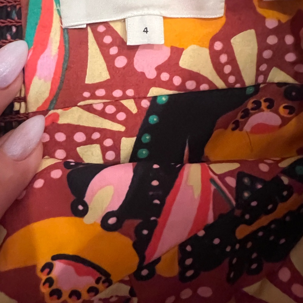A.L.C. Adelle Halter Maxi Dress in Multicolored Floral Print. NWOT. Size 4 - Picture 7 of 10